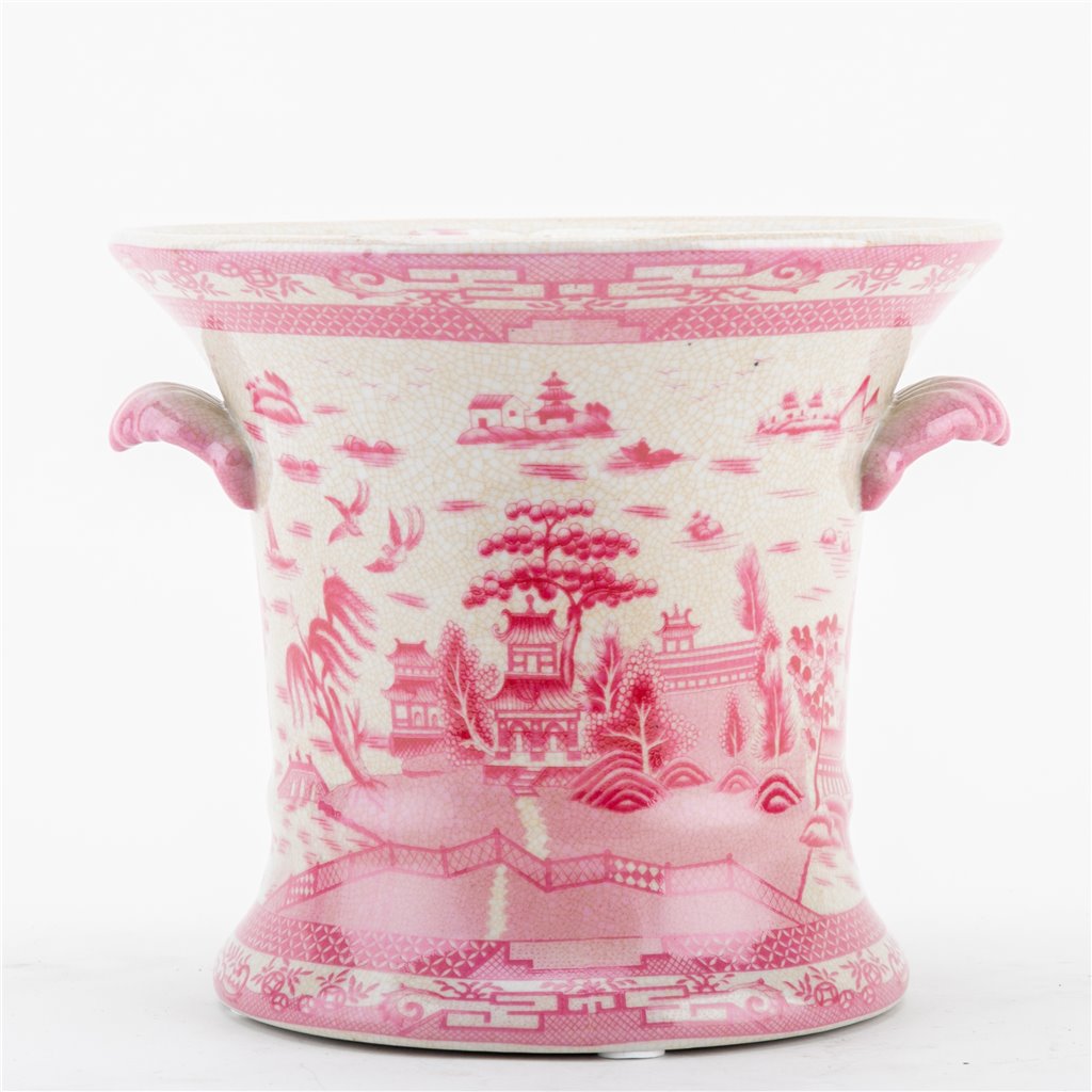 Porcelain Planter-Pink Willow