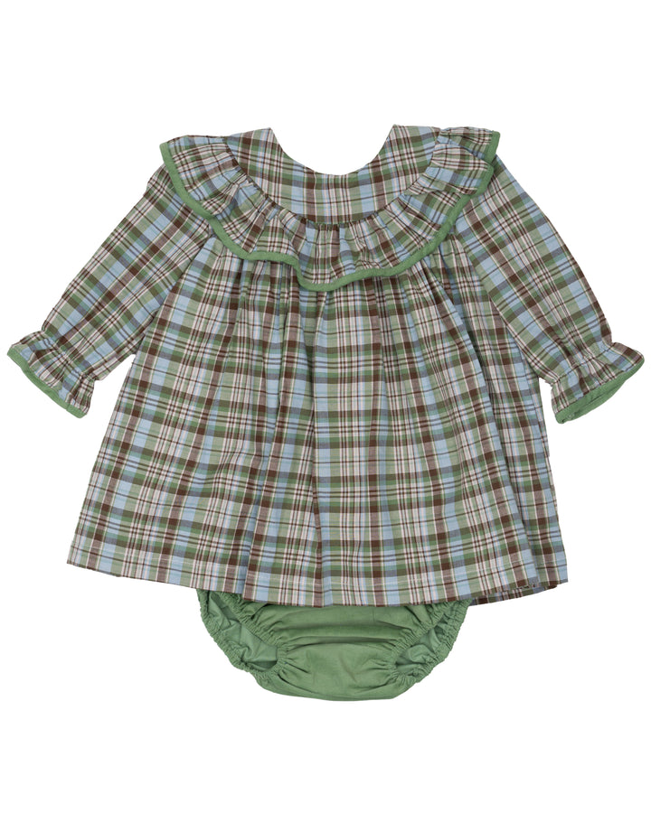 Layla Greenbriar Plaid Bloomer Set