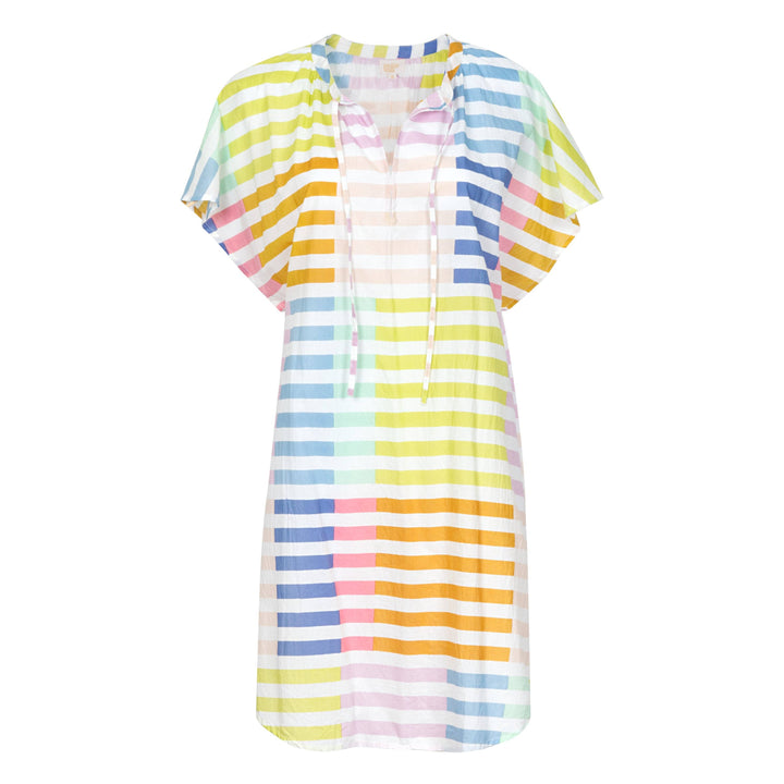 Sunshine Tienda - Colorful Stripe Cove Cover-Up: M