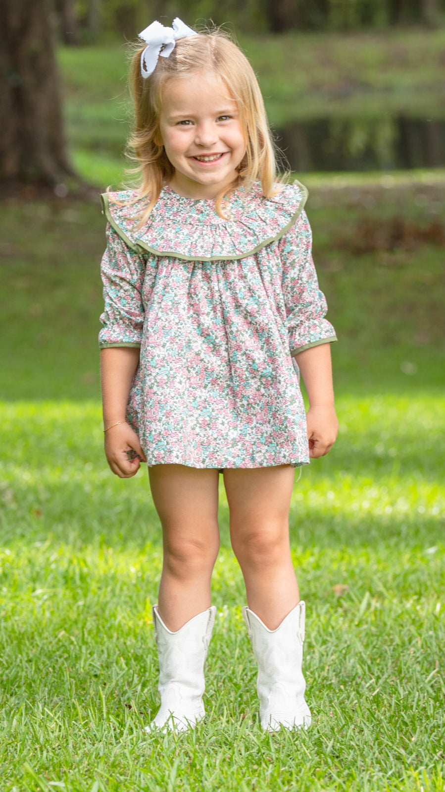 Layla Little Garden Party Bloomer Set