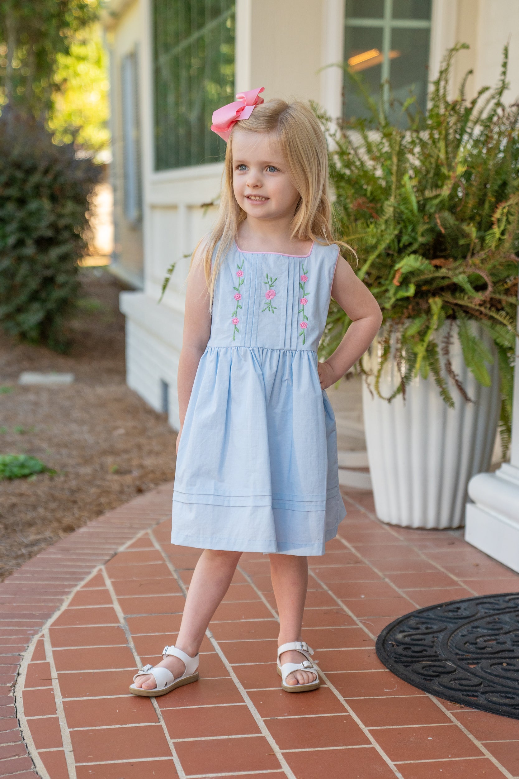 ワンピース organic zoo Blue Gingham Bella Dress Organic Zoo Pottery Blue Gingham Bella Dress – EnjoyKidsBoutique