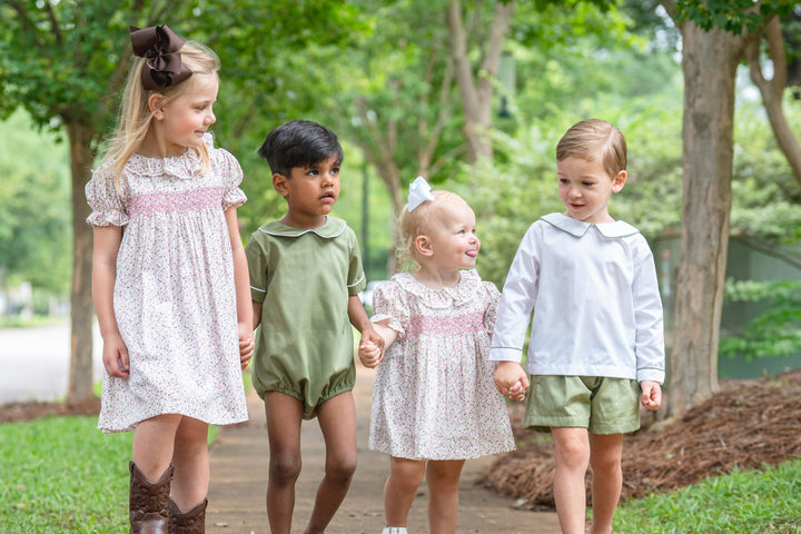 Allison Pink Clover Bloomer Set