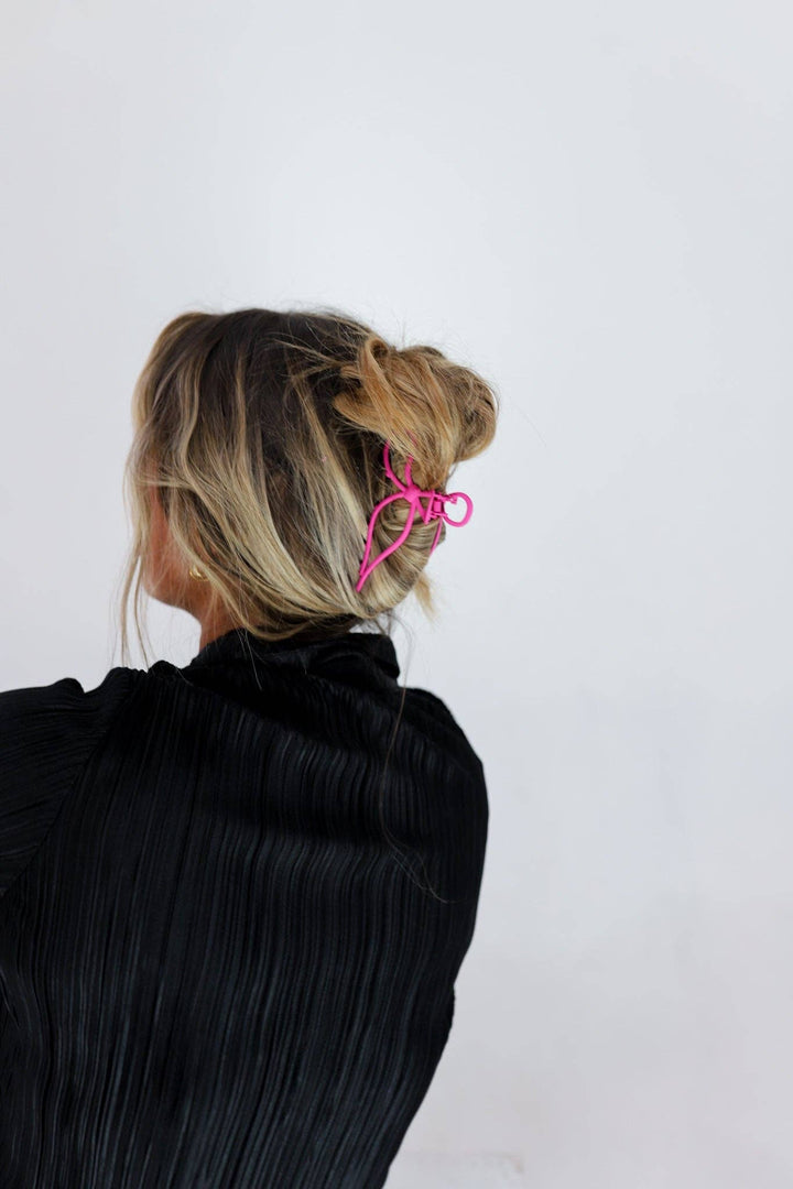 KAXI - THE METAL BOW CLAW ( 13 COLORS ): GREEN