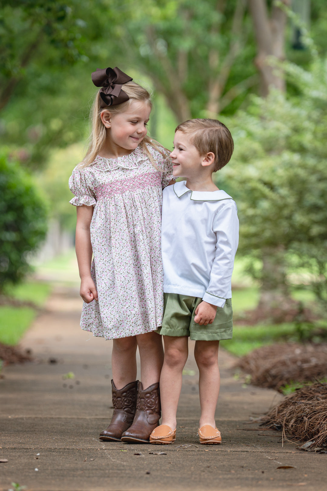 Devin Pink Clover Garden Dress