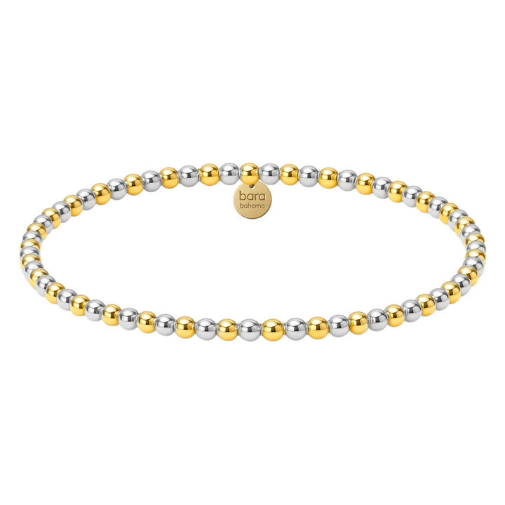 bara boheme - Classic 3MM | Gold Filled Beaded Bracelet: Gold Filled / Stretchy 6.5"