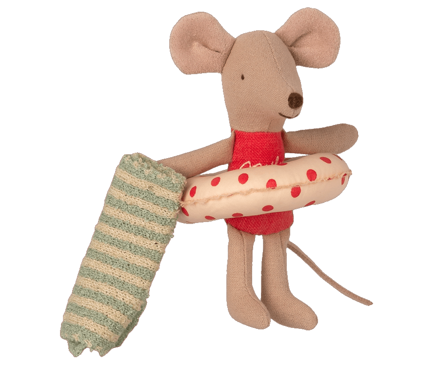 Maileg Beach Mice - little sister in Cabin de Plage