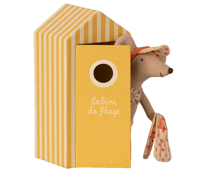 Maileg Beach Mice - big sister in cabin de plage