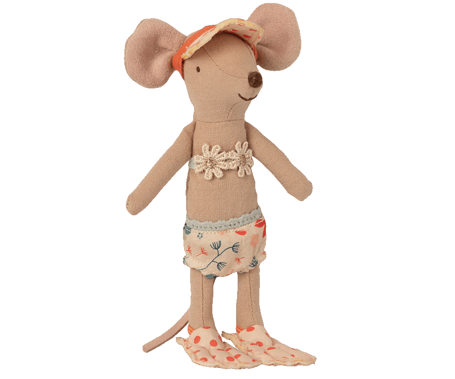 Maileg Beach Mice - big sister in cabin de plage