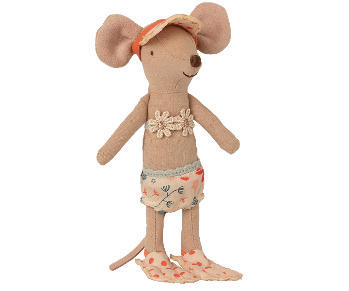 Maileg Beach Mice - big sister in cabin de plage