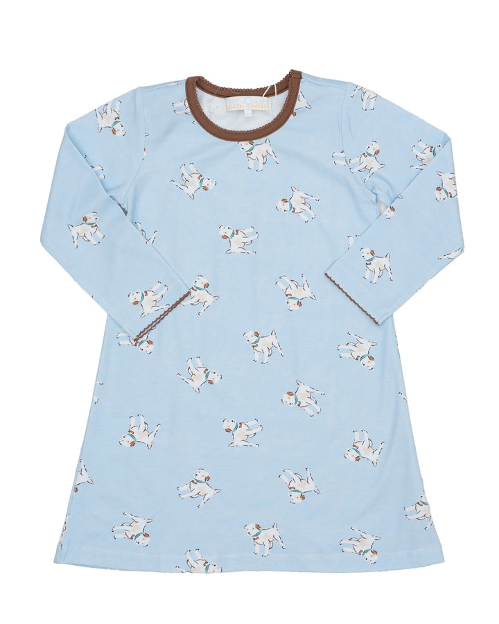 Mary Chase Bluebell Pups Long Sleeve Dress