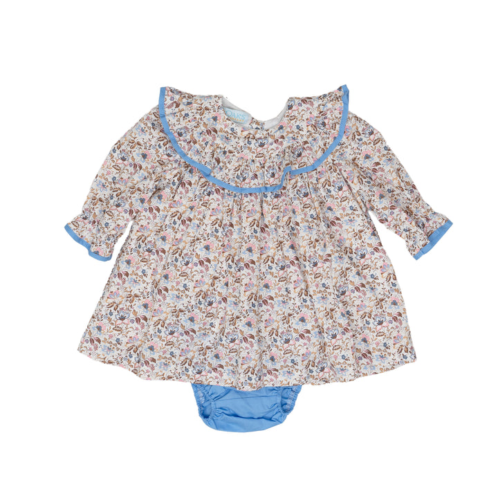 Layla Pink & Blue Floral Bloomer Set