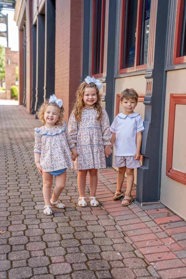 John Blue And Brown Short Set