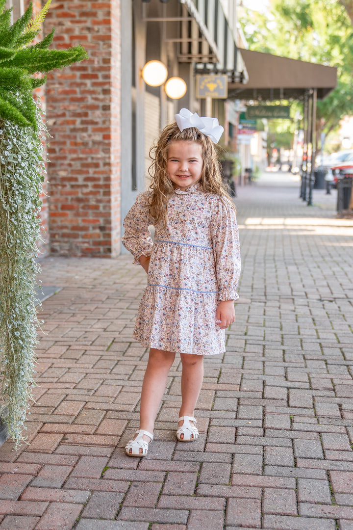 Zoe Pink and Blue Floral Dress