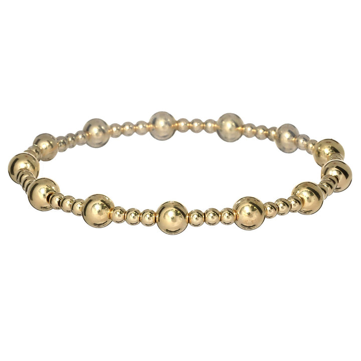 "JASMINE" Waterproof Bracelet: Gold Filled / Stretchy 6.5"