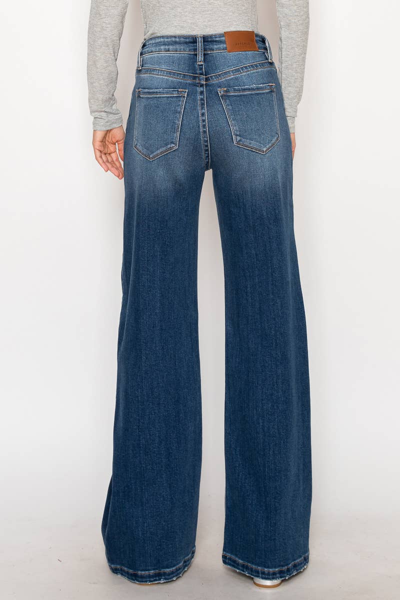 ARTEMIS VINTAGE - ECO FABRIC HIGH RISE RELAXED FLARE JEANS: 7(27)