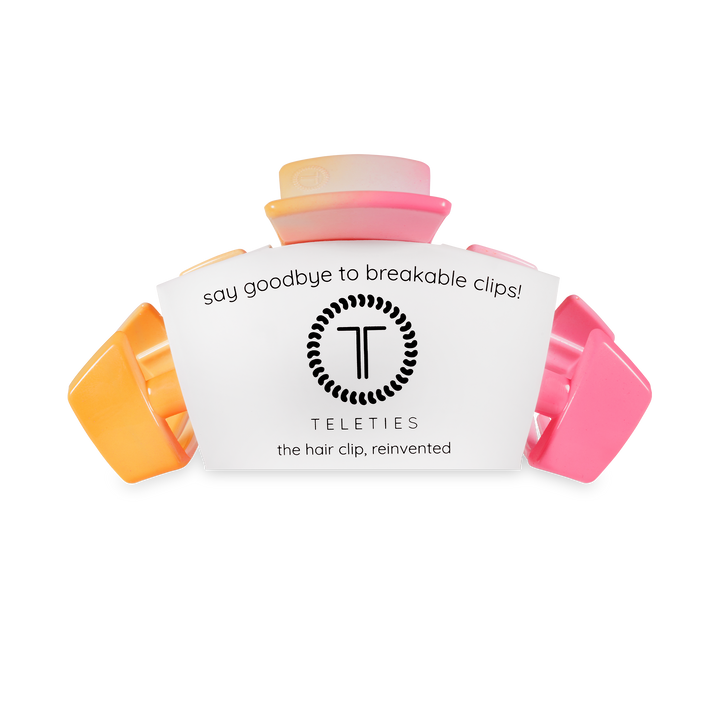 TELETIES - Classic Hair Clip | Medium | Day Rave