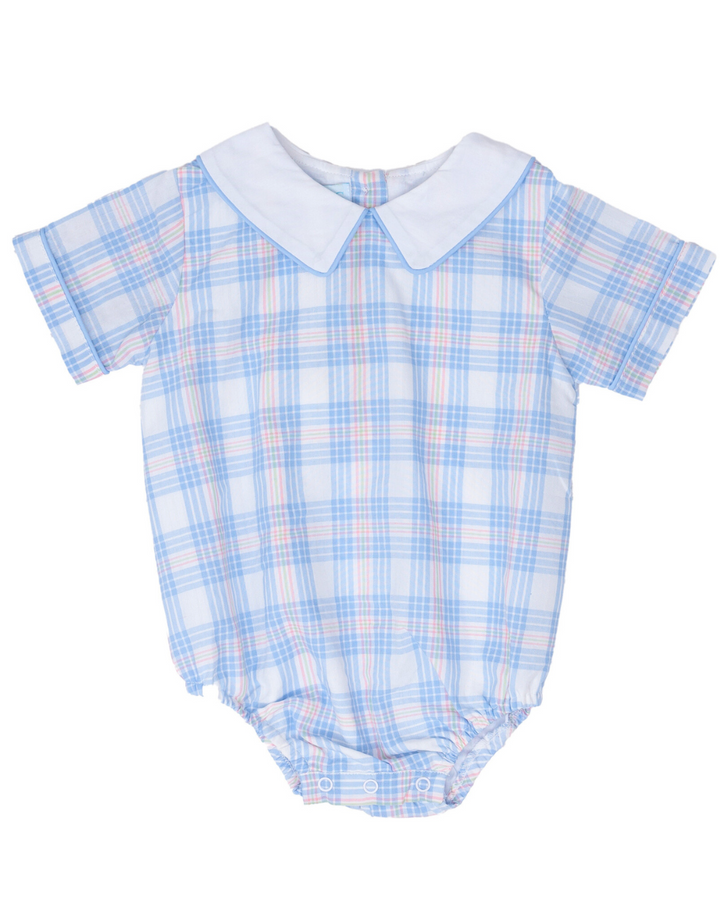 James Pink & Blue Plaid Bubble