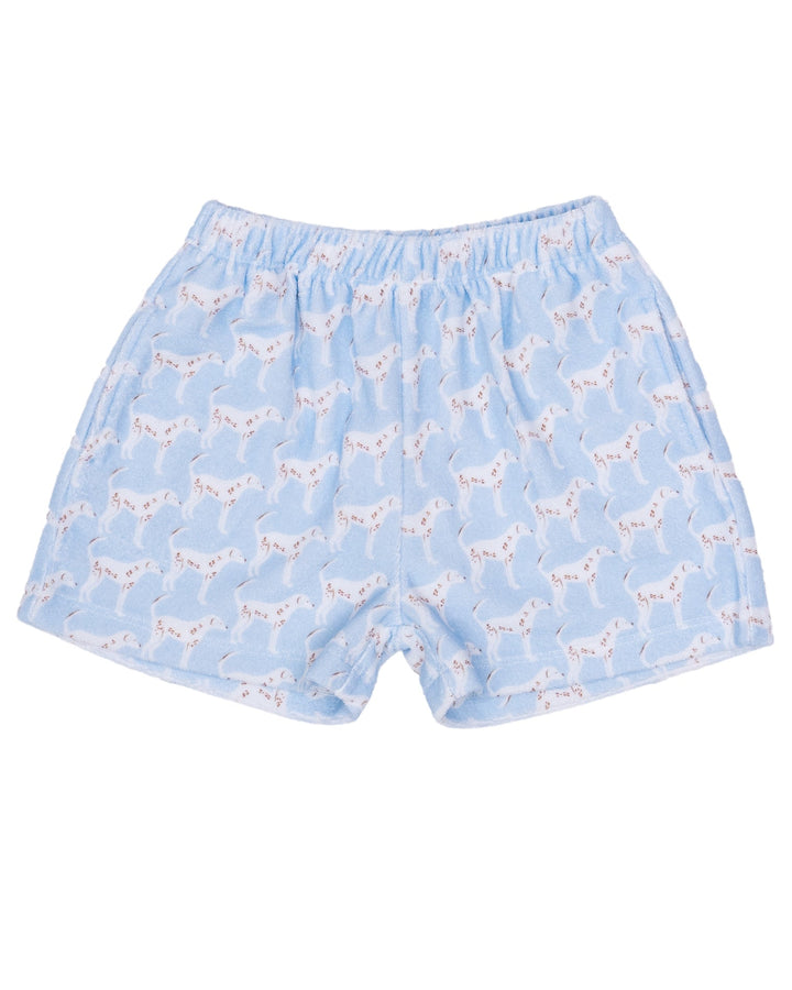 Blue Dog Days Terry Cloth Shorts