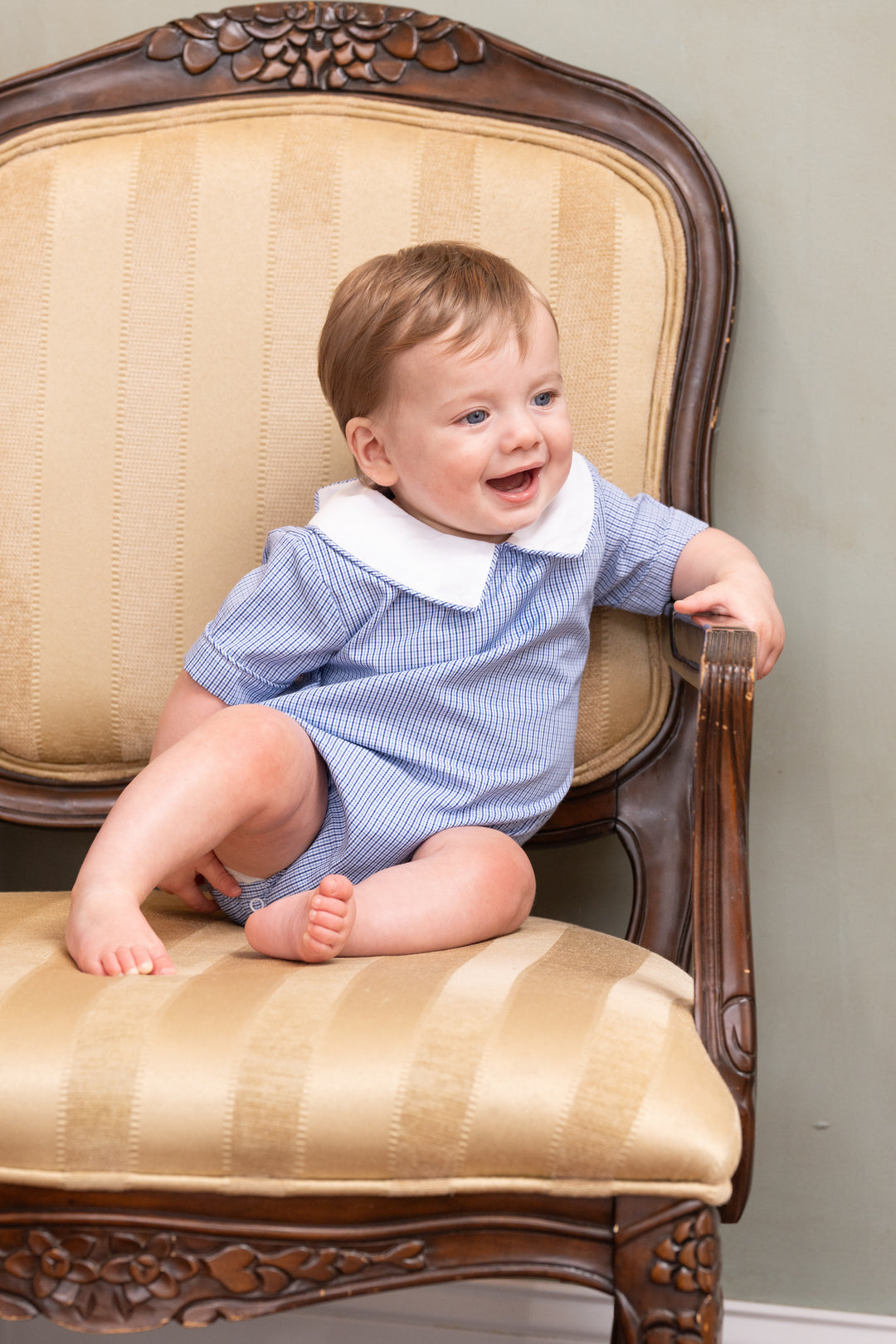 James Bluebell Plaid Bubble