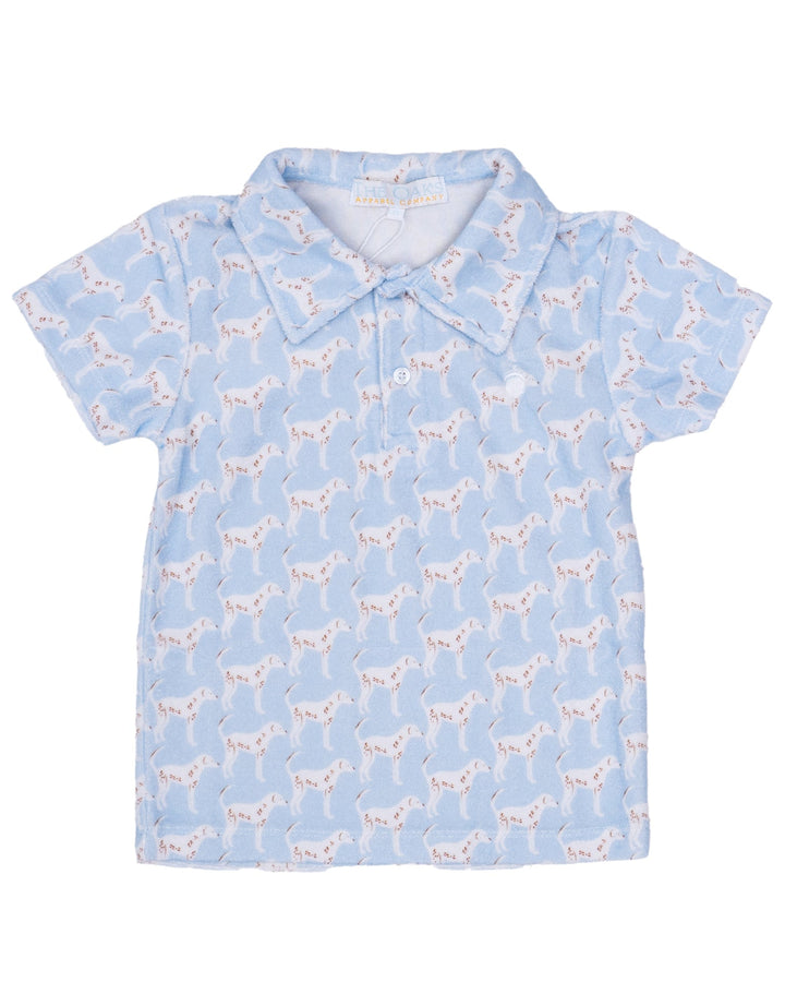 Watson Blue Dog Days Terry Cloth Polo