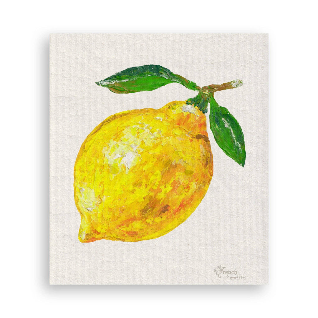 French Graffiti - Lemon: Dishtowel