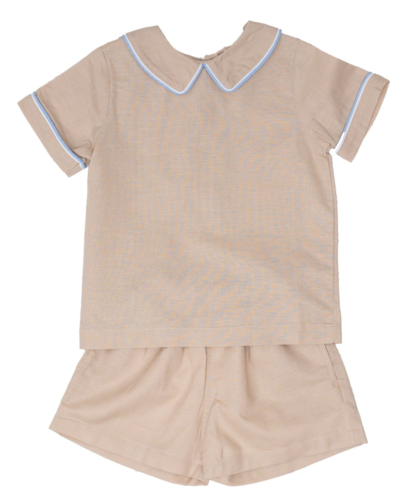 John Ecru Linen Short Set – The Oaks Apparel Co.