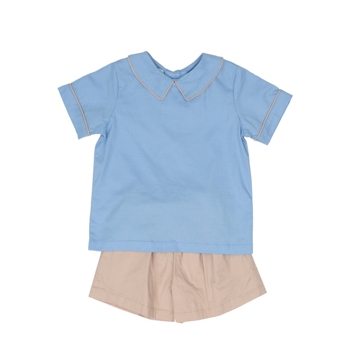 John Blue w/ Tan Short Set