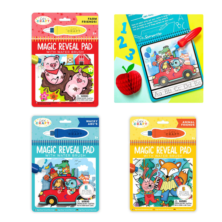Bright Stripes - Magic Reveal Pads - Awesome Animals