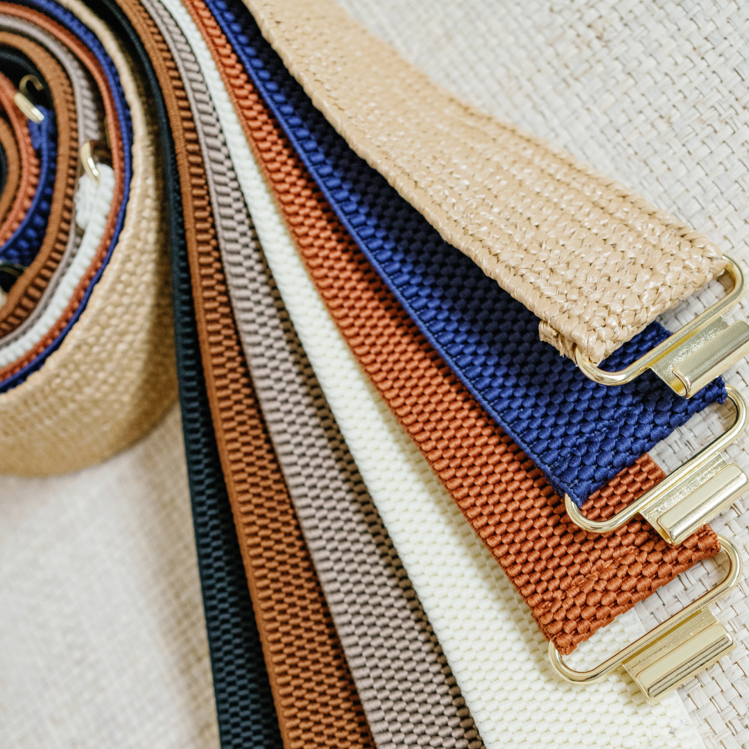 Garland - Light Raffia Interchangeable Stretch Belt Band: Light Raffia / L