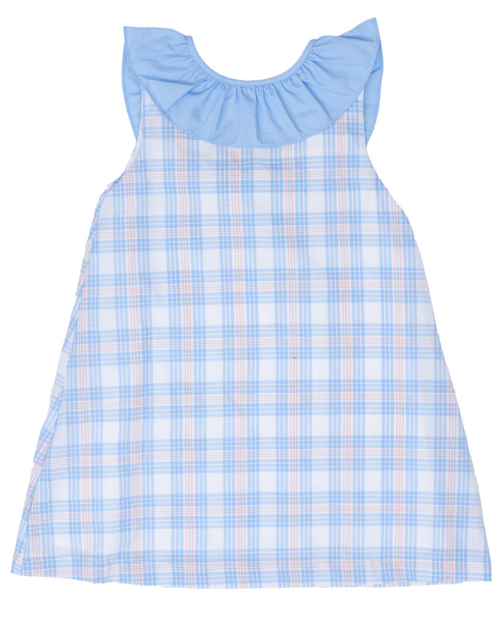 Ally Kole Pink & Blue Plaid Dress