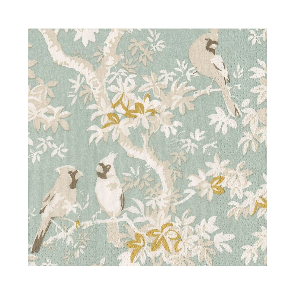 Scenic Songbirds Celadon Napkin Luncheon