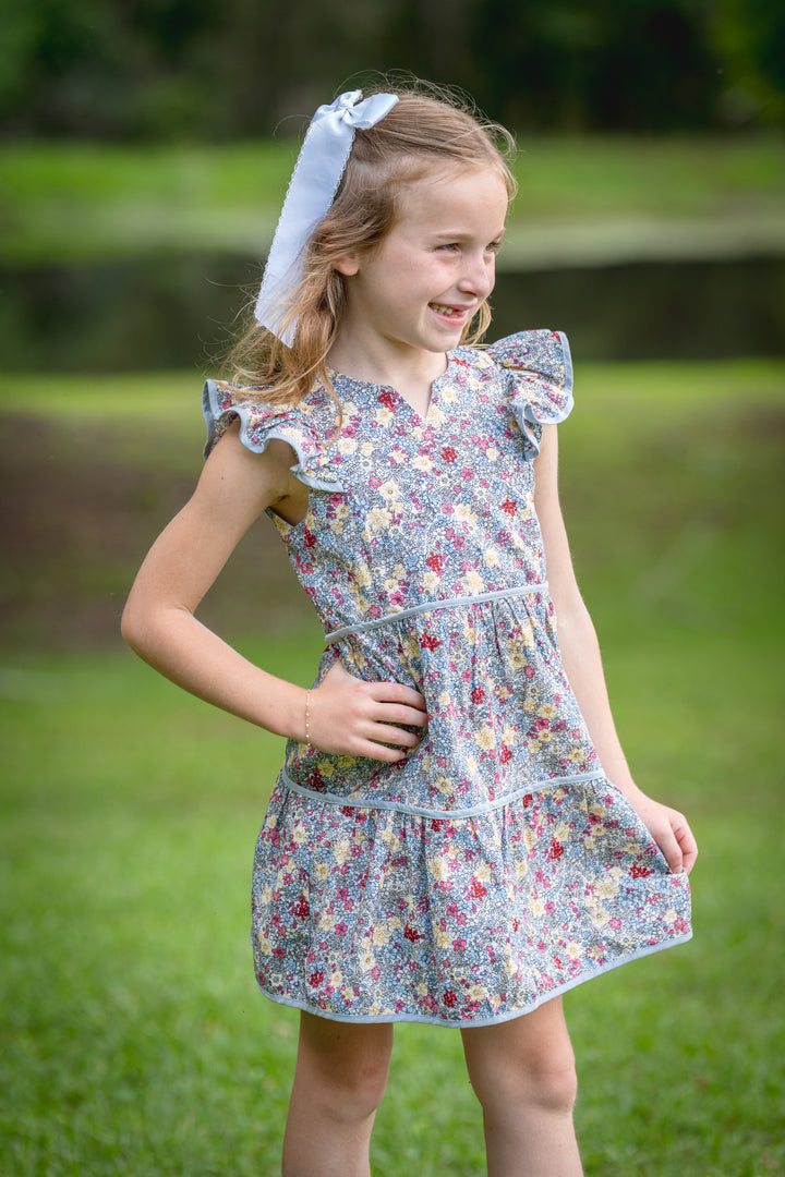 Harley Tan Floral Dress