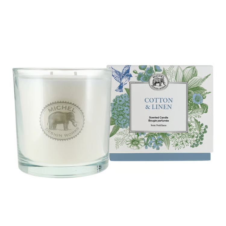 MDW Cotton & Linen 14oz Decor Candle