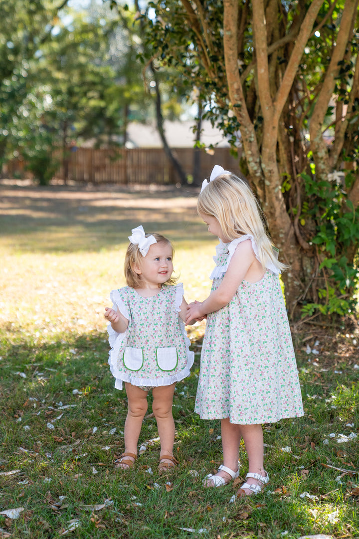 Lily Green Floral Bloomer Set