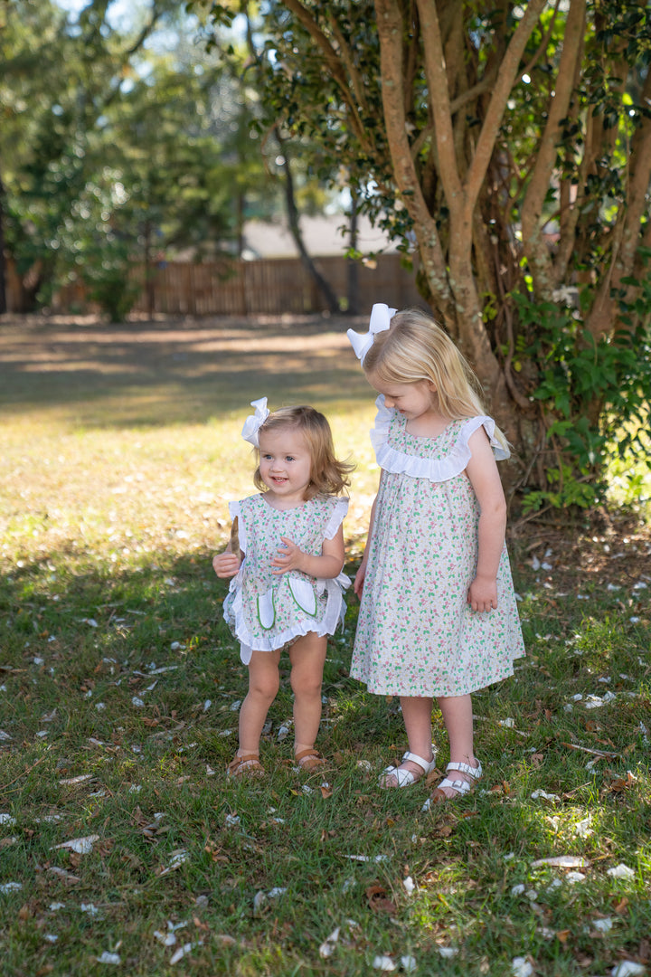 Lily Green Floral Bloomer Set