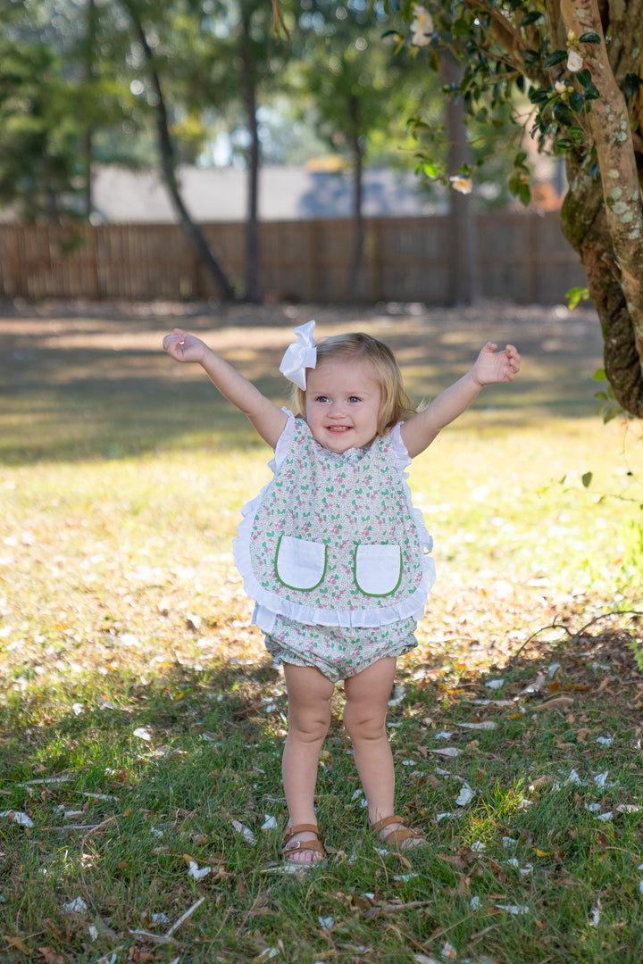 Lily Green Floral Bloomer Set