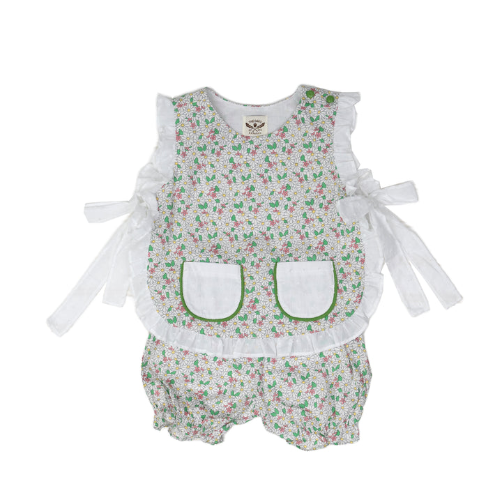 Lily Green Floral Bloomer Set