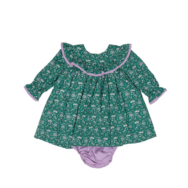 Layla Green & Purple Floral Bloomer Set