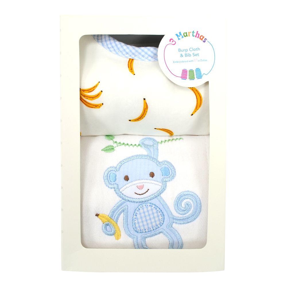 Monkey Bib & Burp Box Set