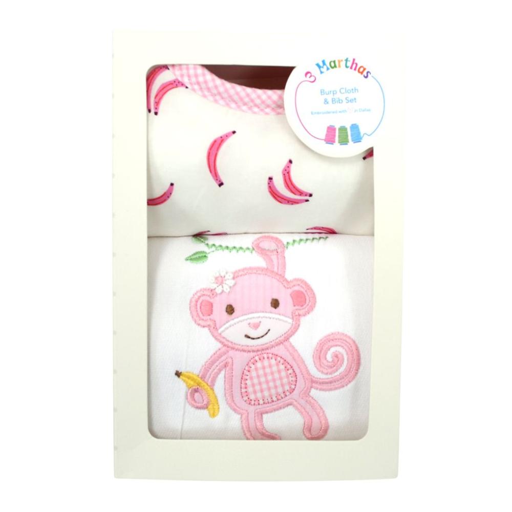 Monkey Bib & Burp Box Set