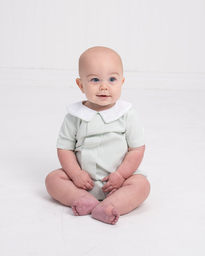 Brandon Green & White Stripe Bubble