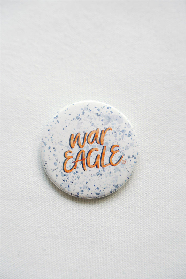 Gracefully Made Art - Auburn "War Eagle" Game Day Button