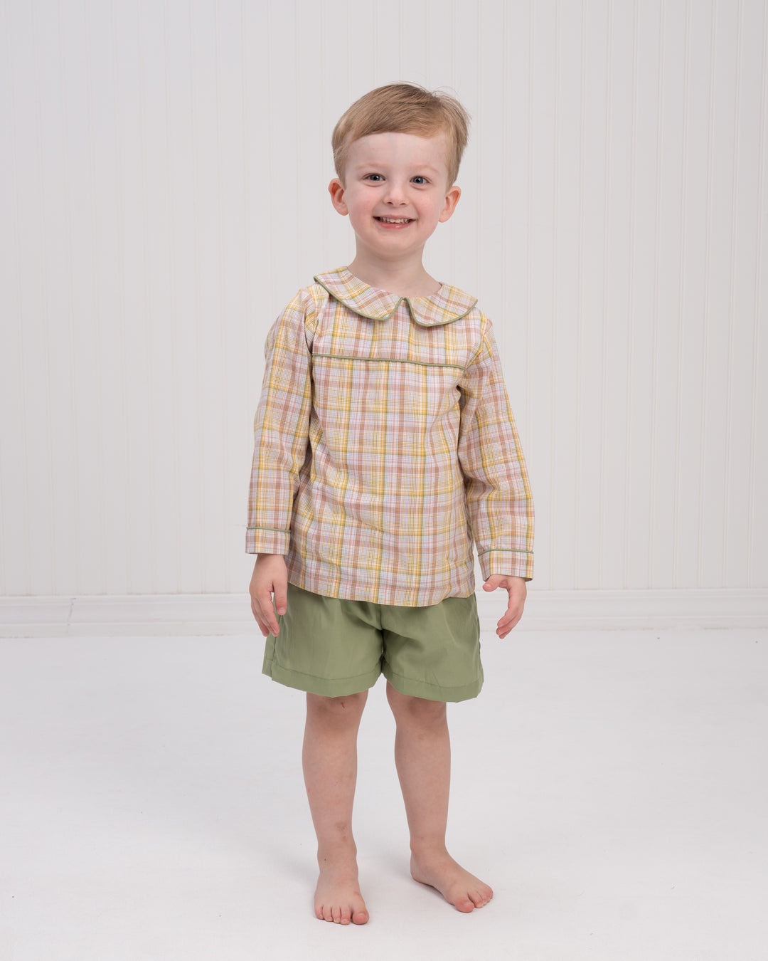 Benjamin Harvest Fields Plaid Short Set