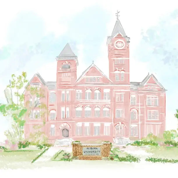 Rebecca Illustrated - Auburn University-Note Card