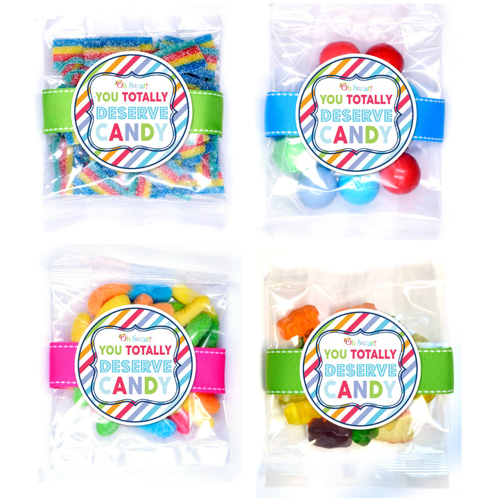 Oh, Sugar! - Candy Bags - You Totally Deserve Candy - Small - 24 Bags