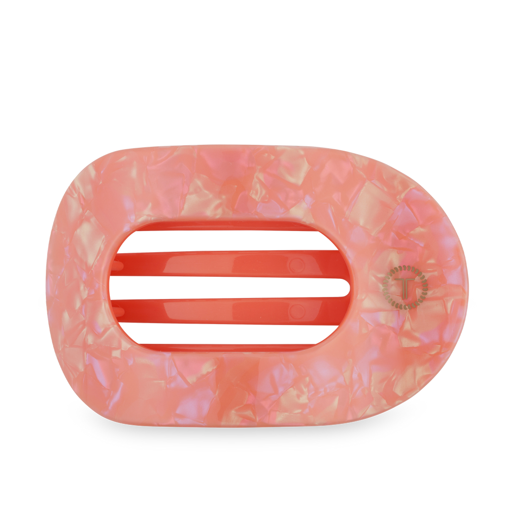 TELETIES - Flat Round Hair Clip | Large | Dreamsicle