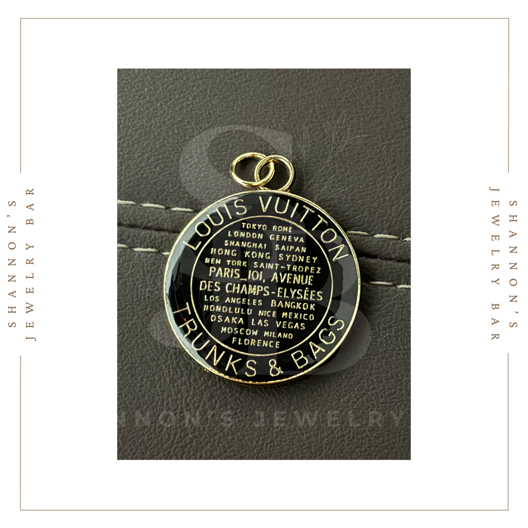 Shannon's Jewelry Bar - Louis Vuitton Charm Zipper Pull LV Enamel Trunks & Bags Tag