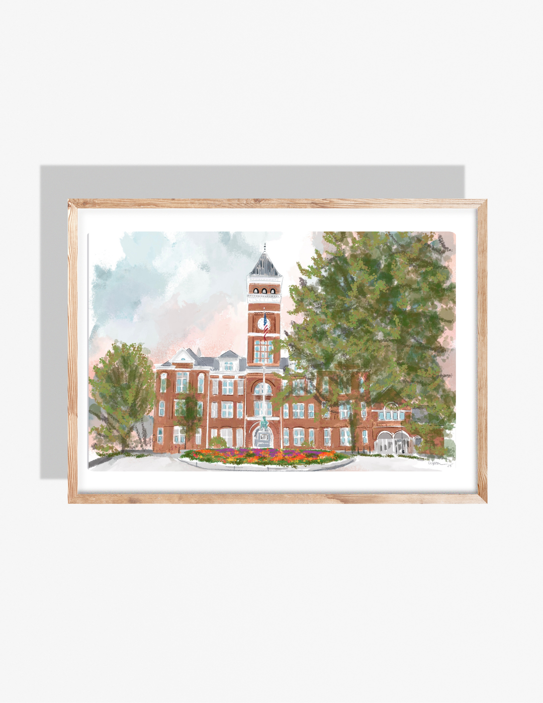 Rebecca Illustrated - CLEMSON UNIVERSITY- Art Print: 11x14