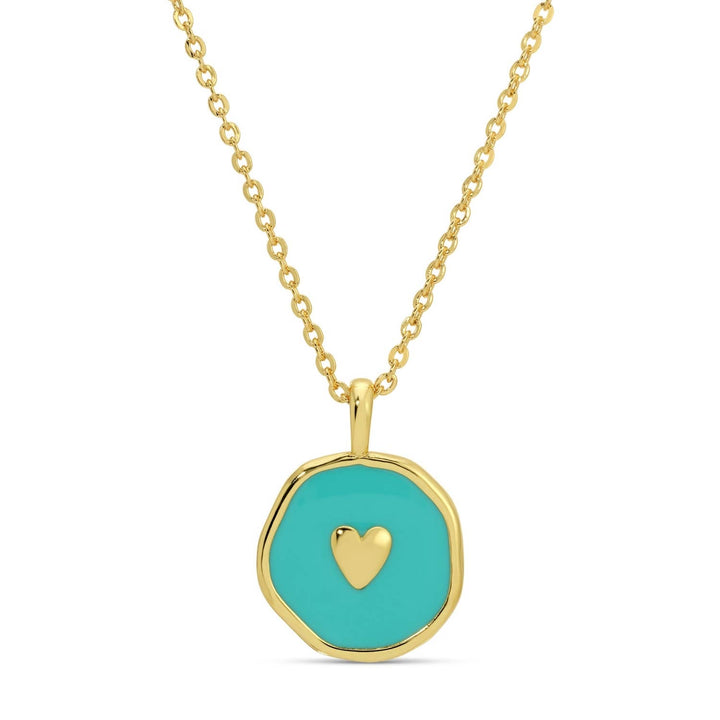 Splendid Iris - Tiny Heart Necklace: White