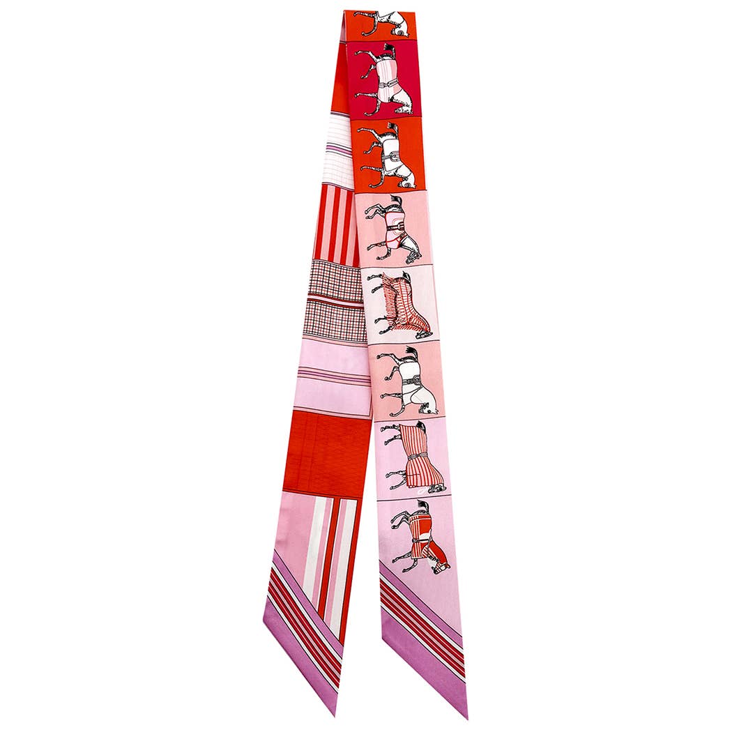 Fashion City - Colorful Patterns Horse Print Light Weight Scarf: YEL / ONE SIZE